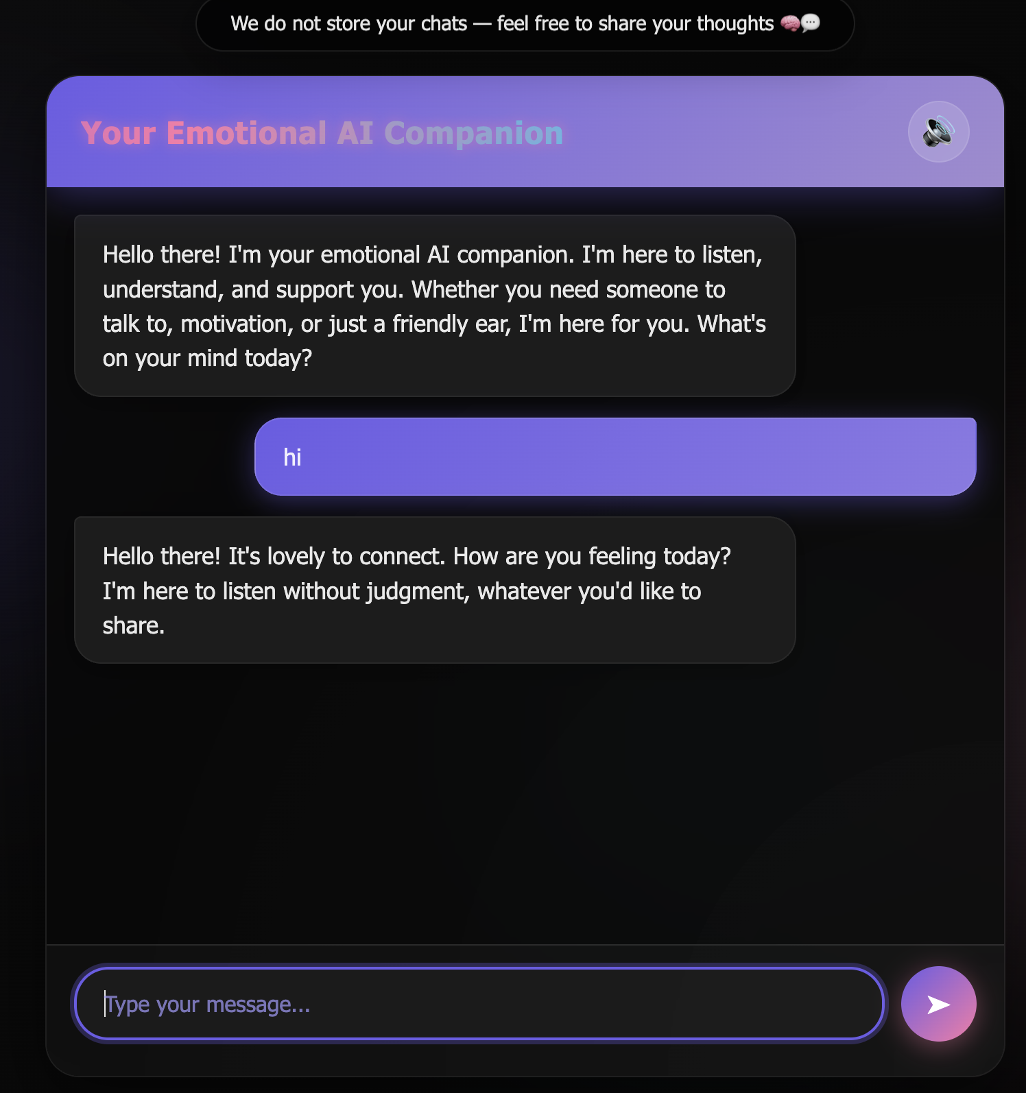 Whizan Emotional AI Agent in Action